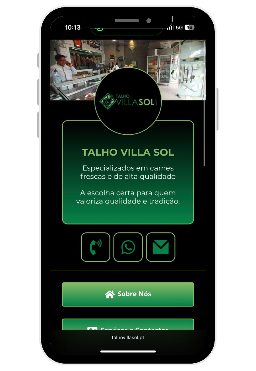 FindLeads - Cartão de Visita Digital